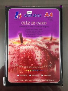 Giấy In Card Kim Mai Định Lượng 250gsm – Bề Mặt Bóng, Độ Dày Cao, Chuyên In Name Card Chuyên Nghiệp