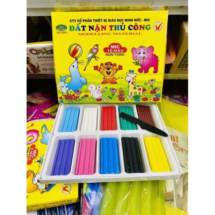 Đất Nặn Hình Thơm 6 Màu Mic – Không Dính Tay, Mềm Dẻo, An Toàn Cho Bé