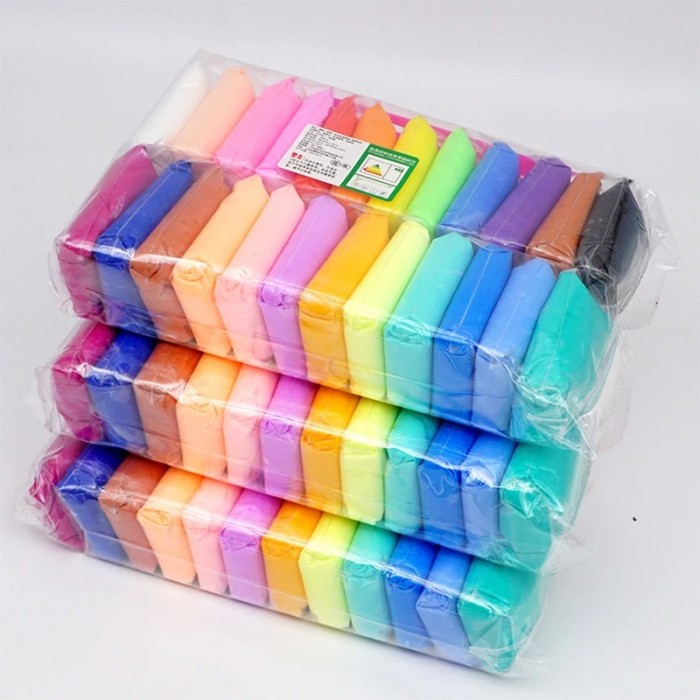 Đất Nặn Khô 24 Màu – Tự Khô, Mềm Mịn, An Toàn Cho Bé