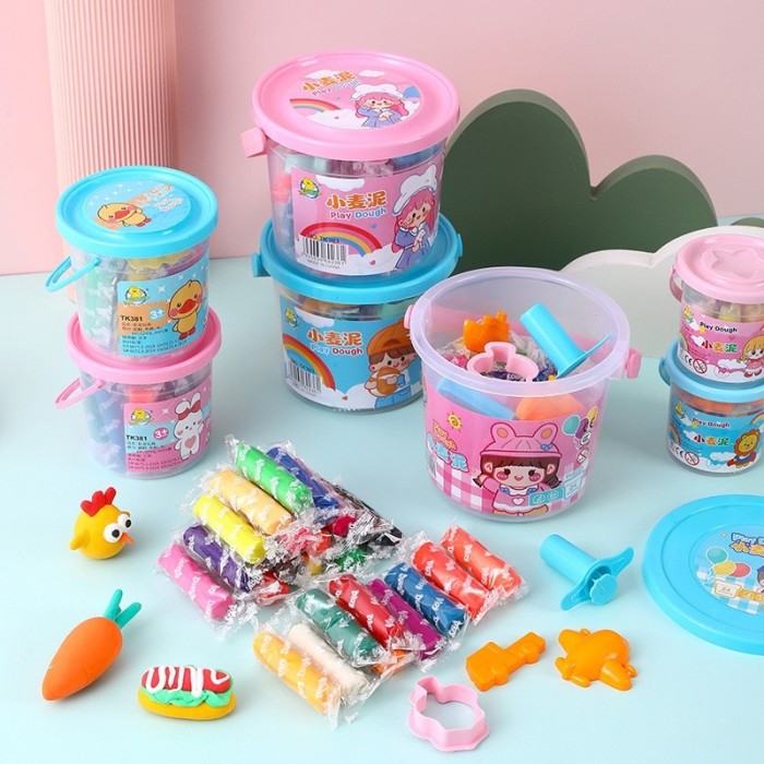 Đất Nặn Xô Nhỏ – Bộ Đất Nặn Mini Tiện Lợi, Mềm Dẻo, An Toàn Cho Bé