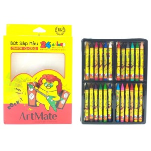 Bút Sáp 24 Màu Classmate CL-CR103 – Bộ Sáp Màu Học Sinh Đa Dạng, Tươi Sáng, An Toàn