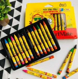 Bút Sáp 12 Màu Classmate CL-CR101 – Bộ Sáp Tô Màu An Toàn Cho Học Sinh