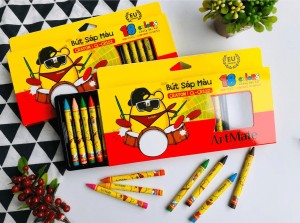 Bút Sáp 18 Màu Classmate CL-CR102 – Bộ Sáp Màu Học Sinh Cao Cấp, An Toàn, Tươi Sáng
