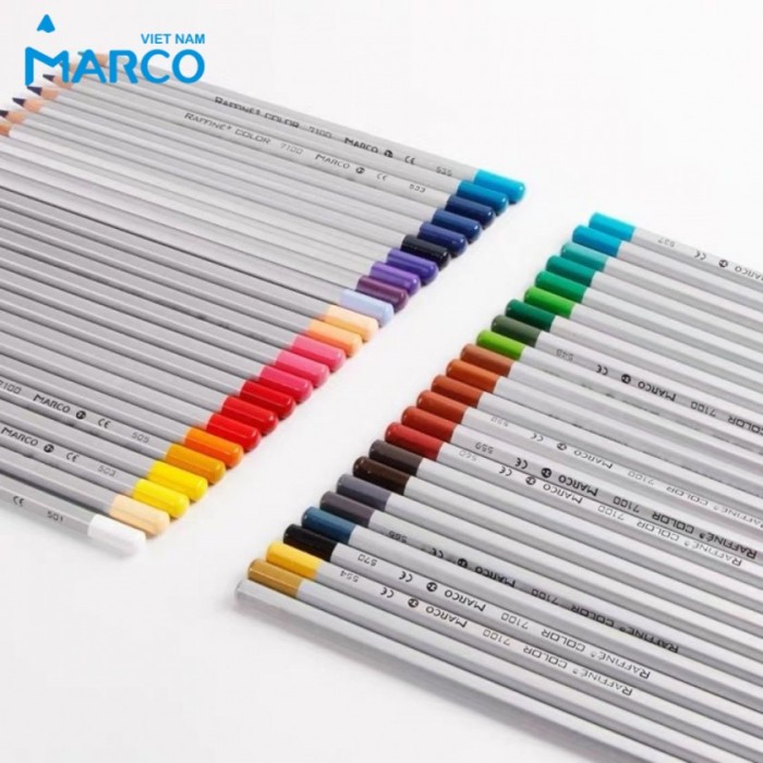 Bút Chì Màu Marco Hộp Sắt 36 Màu – Bộ Màu Đa Dạng Cho Mỹ Thuật Và Học Tập
