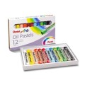 Sáp Dầu Pentel 12 Màu – Màu Sắc Tươi Sáng, Tô Mịn, Chuyên Dụng Mỹ Thuật