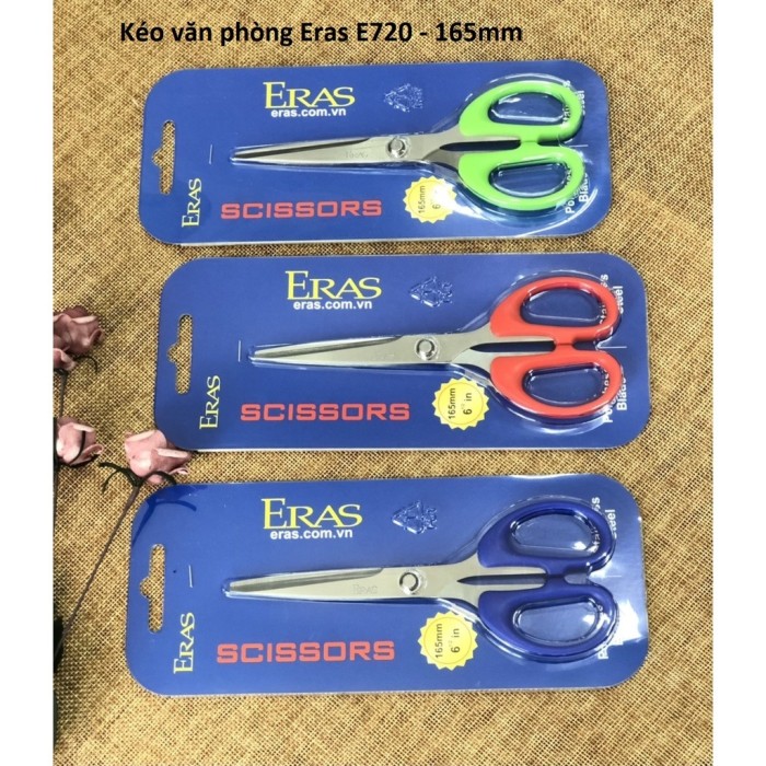 Kéo cắt giấy Eras E720 – Kéo văn phòng hiệu quả (165 mm)