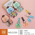 Kéo Cắt Thủ Công Học Sinh Hình Con Ếch Shif 1235– Có Nắp Đậy An Toàn, Thiết Kế Dễ Thương Cho Bé