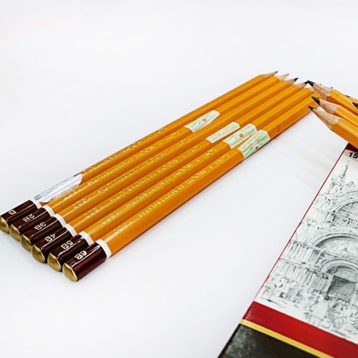 Bút Chì Tiệp Chính Hãng Koh-I-Noor 1500 – Đầy Đủ Các Độ Cứng B: HB, 2B, 3B, 4B, 5B, 6B, 7B, 8B