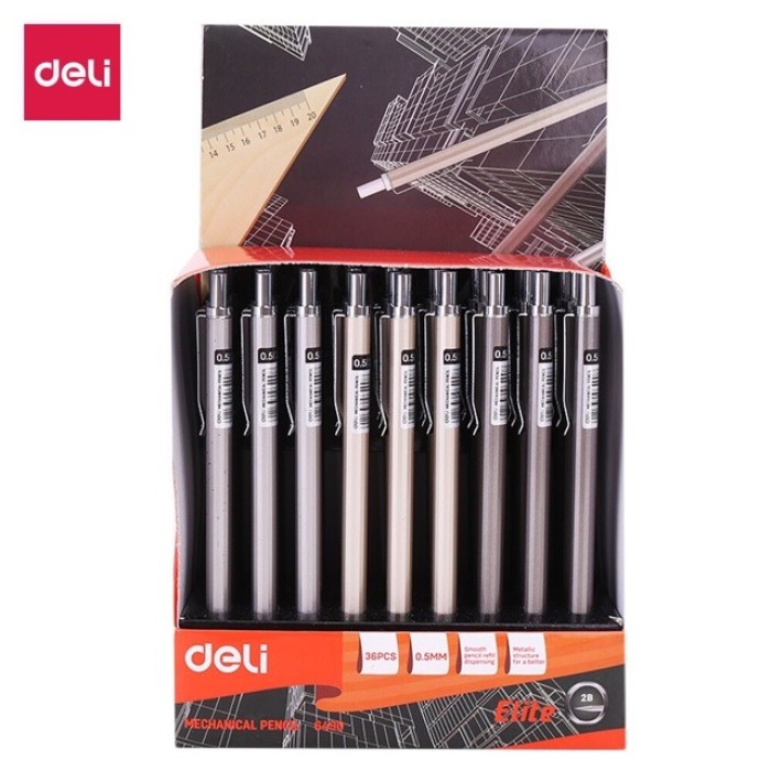 Bút Chì Kim Deli 6490 – Bút Chì Bấm Cao Cấp Chính Hãng Cho Học Sinh Và Văn Phòng