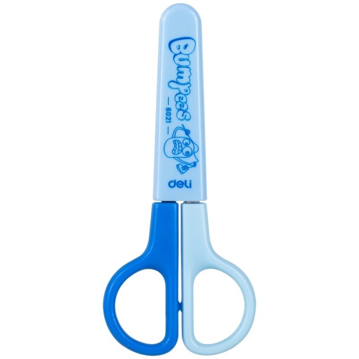Kéo thủ công nhỏ Deli 6021 (121 mm) – Có nắp đậy, an toàn cho học sinh