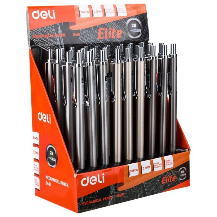 Bút Chì Bấm 0.7mm Deli 6491 – Bút Chì Kim Tự Động Cao Cấp Cho Học Sinh, Sinh Viên, Văn Phòng