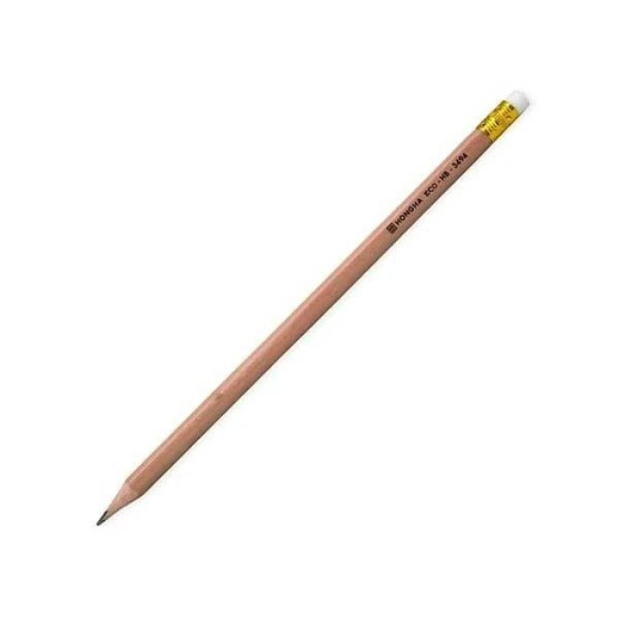Bút Chì Có Tẩy Hồng Hà Green HB 3494 – Thân Gỗ Vintage, An Toàn & Thân Thiện Môi Trường