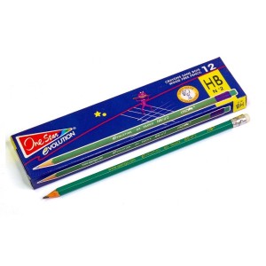 Bút Chì Gỗ Conte à Paris 2B, HB – Có Tẩy, Hộp 12 Cây (Made in France)