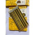Bút Chì Gỗ Giả Gỗ 2B Có Gôm Batos Pencil PC-B03 – Hộp 12 Cây