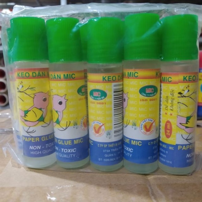 Hồ Nước MIC 24ml – Keo Dán Siêu Bền, Kết Dính Nhanh Cho Học Tập Và Văn Phòng