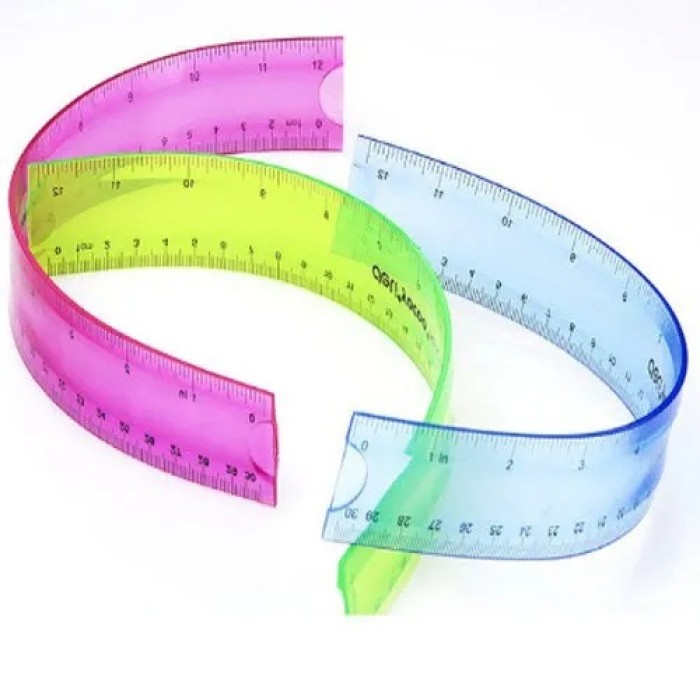 Thước Kẻ Dẻo 20cm Deli 6208 – Nhựa Dẻo Cao Cấp, Bền Bỉ, Đo Chính Xác