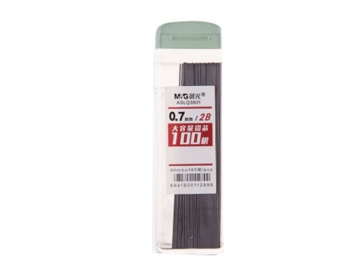 Ruột Bút Chì Bấm M&G Q3801 – Ngòi Chì 0.5mm / 0.7mm Chính Hãng, Chống Gãy, Viết Mượt