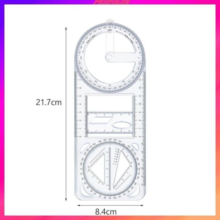 Thước Kẻ Đa Hình 3306 – Thước Vẽ Hình Học Thông Minh Cho Học Sinh