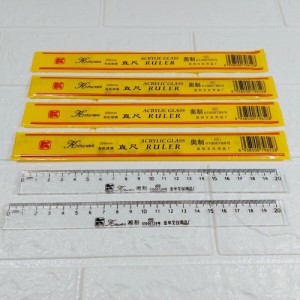 Thước Kẻ Mika 20cm Vỏ Vàng Kewen – Độ Chính Xác Cao, Bền Đẹp