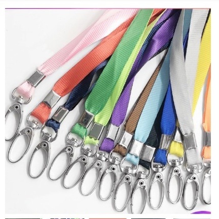Dây Lụa Đeo Thẻ 1cm Móc Sắt – Chất Liệu Lụa Mềm Mịn, Móc Sắt Chắc Chắn, Đa Màu Sắc