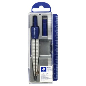 Bộ Compa Staedtler 550-50 Kèm Bút Chì Kim và Ngòi Thay Thế Chính Hãng