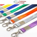 Dây Lụa Đeo Thẻ 1cm Móc Sắt – Chất Liệu Lụa Mềm Mịn, Móc Sắt Chắc Chắn, Đa Màu Sắc