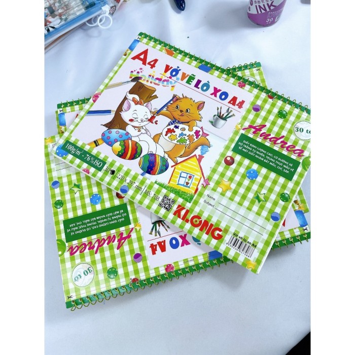 Vở Vẽ Lò Xo Xé A4 – 30 Tờ | Mã Sản Phẩm: 708