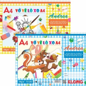 Vở Vẽ Lò Xo Xé A4 – 30 Tờ | Mã Sản Phẩm: 708