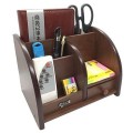 Cắm Bút Gỗ Để Bàn HX-1018 – Hộp Đựng Bút Gỗ Cao Cấp, Nhiều Ngăn Tiện Lợi