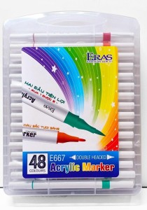 Màu Acrylic Eras E667 Bộ 48 Màu Cao Cấp Lên Màu Chuẩn Cho Vẽ Tranh Và Sáng Tạo Nghệ Thuật