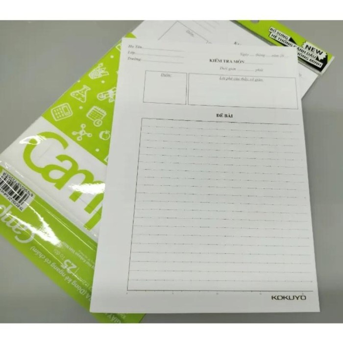 Giấy Kiểm Tra Campus Có Chấm TP-BS70G-25 Giấy Trắng 70gsm Chính Hãng