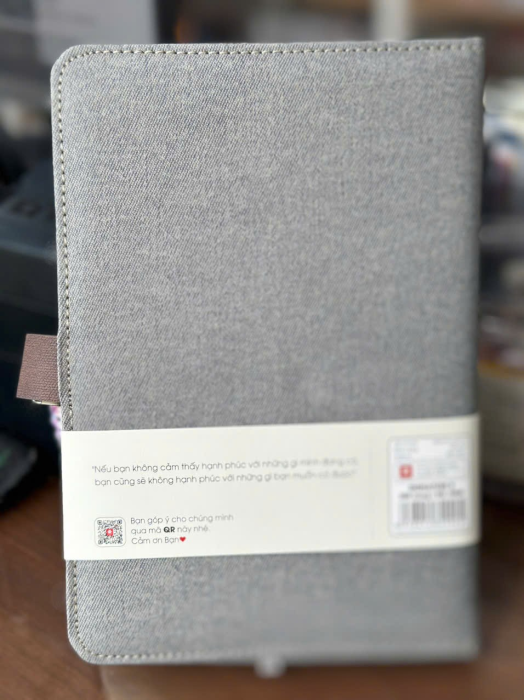 Sổ Bìa Da Cao Cấp Hải Tiến SIGNATURE 5 Khuy Bấm Nam Châm 9905 – 135x195mm, 80gsm, 200 Trang