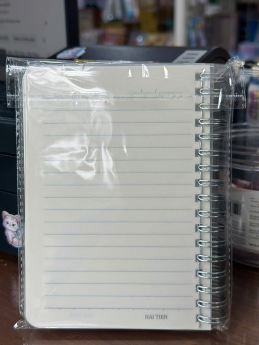 Sổ Lò Xo A6 Hải Tiến The Light 9844 Bìa Nhựa Kẻ Ngang 200 Trang Giấy 80gsm