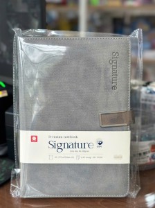 Sổ Bìa Da Cao Cấp Hải Tiến SIGNATURE 8 Khuy Bấm Nam Châm 9929 – 175x250mm (Khổ B5), 80gsm, 240 Trang