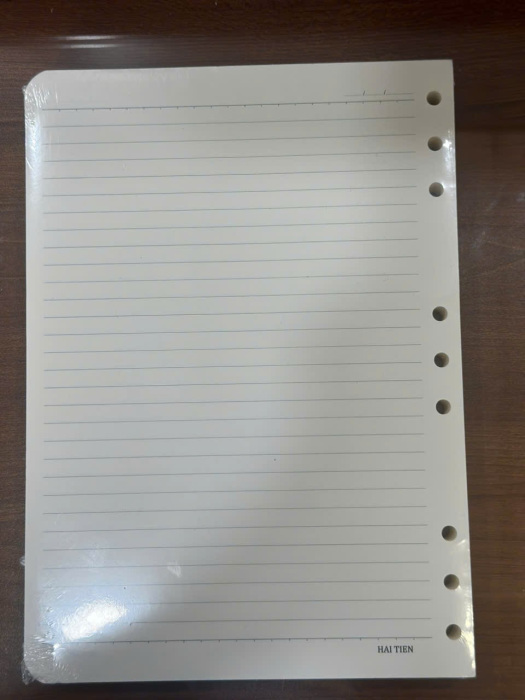 Ruột Sổ Còng Giấy Vàng B5 Hải Tiến 8953 200 Trang Chống Lóa Kẻ Ngang