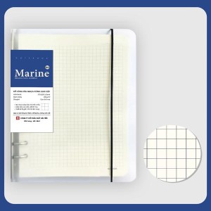 Sổ Còng Bìa Nhựa Marine B5 Hải Tiến 8878 200 Trang Giấy Vàng 100gsm Cao Cấp